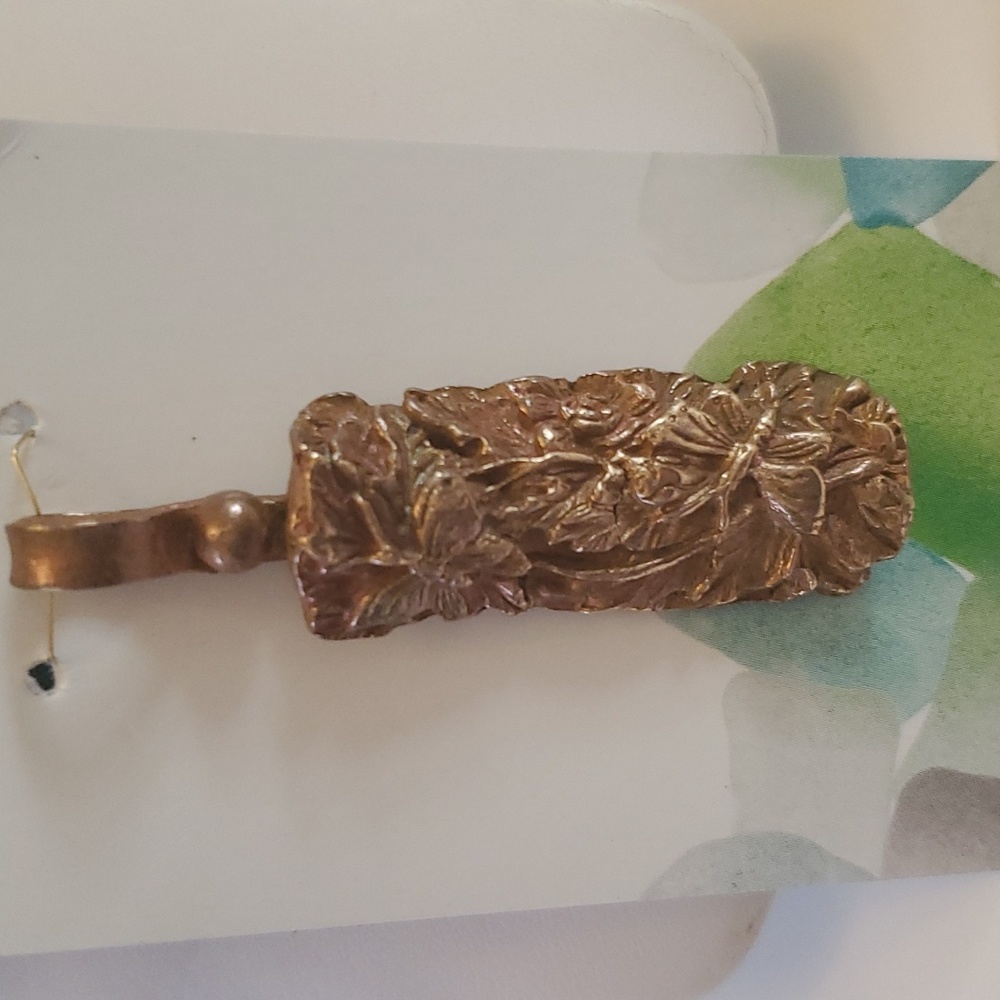 Handcrafted solid bronze pendant with butterflies